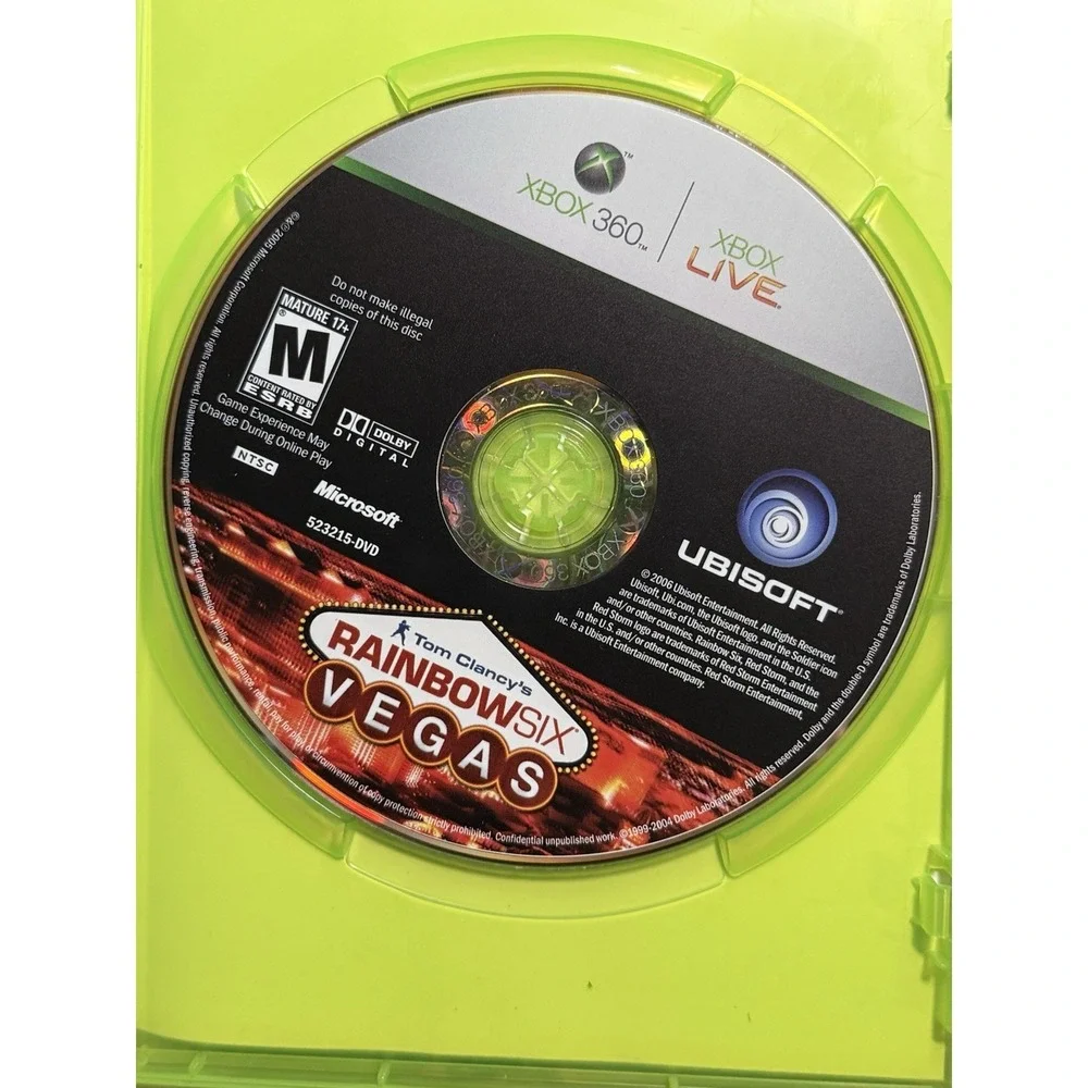Tom Clancy's Rainbow Six Vegas Microsoft Xbox 360 CIB in great shape‎
